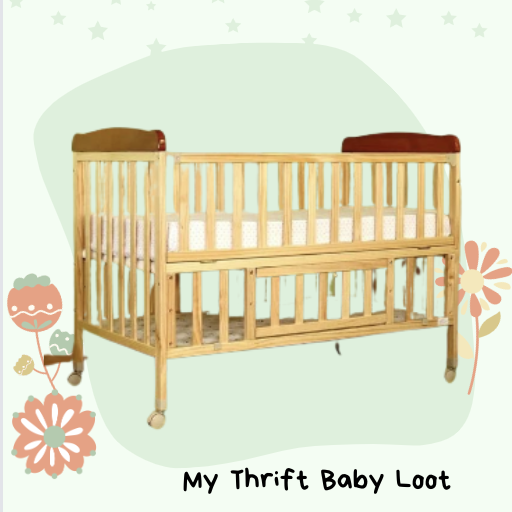 Like NEW Babyhug Hamilton Wooden Cot & Mattress Set ( Bangalore )